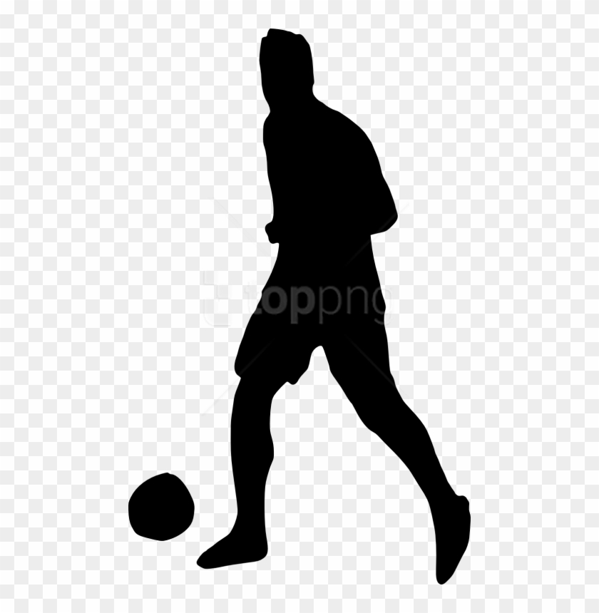 Football Player Silhouette Png - Transparent Soccer Player Silhouette Clipart #1369169