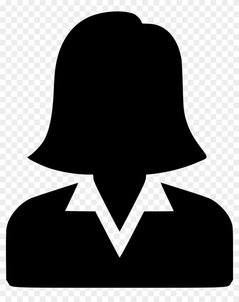 Business Woman Silhouette - Female Silhouette Icon Clipart #1369280