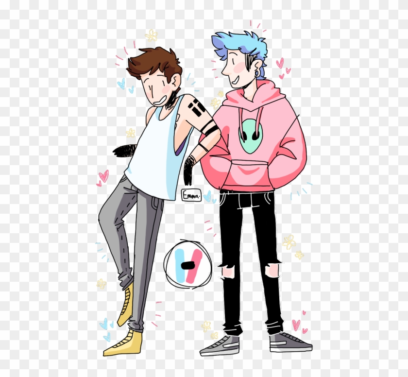“ Tyjo N' Spooks - Cute Twenty One Pilots Fanart Clipart #1369752
