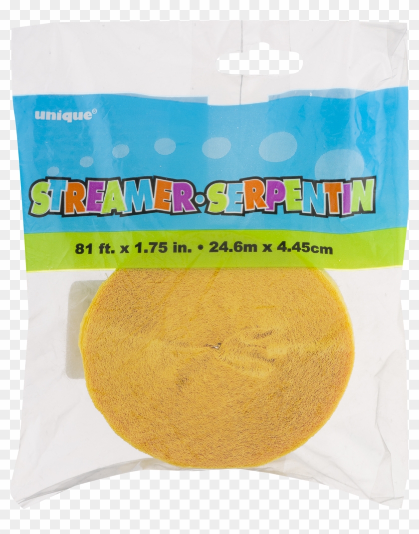 Bright Yellow Crepe Paper Streamers, 81ft - Red Streamers Walmart Clipart