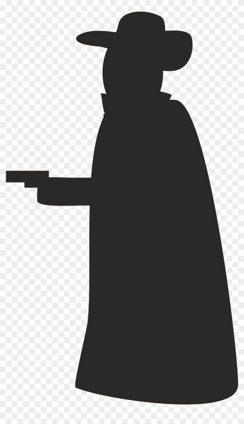 This Free Icons Png Design Of Robber With Gun Silhouette Clipart