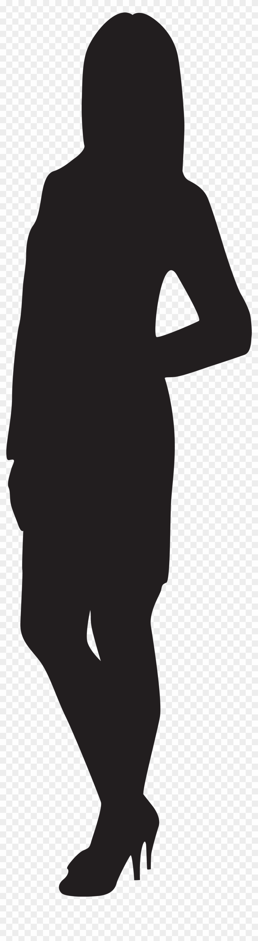Female Silhouette Group - Silhouette Of Someone Speaking Clipart #1370372