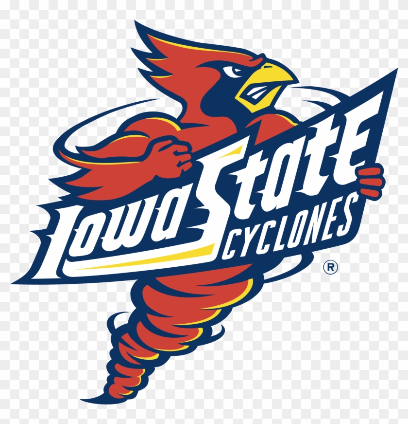 Iowa State Cyclones Logo Png Transparent - Isu Cyclones Black And White Clipart