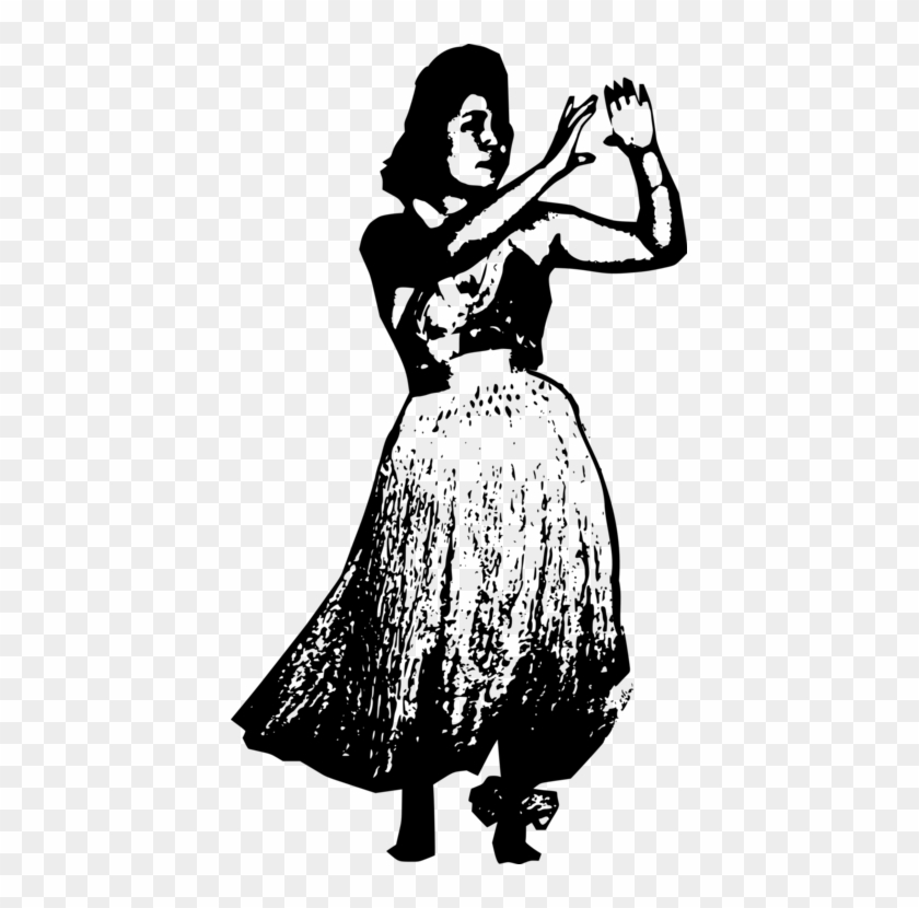 Woman Black Dress Silhouette Costume - Clip Art - Png Download #1370691