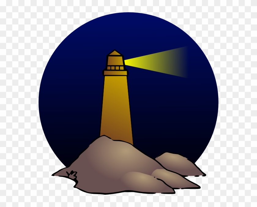 Svg Free Library Clip Art At Clker Com Vector Online - Lighthouse At Night Png Transparent Png
