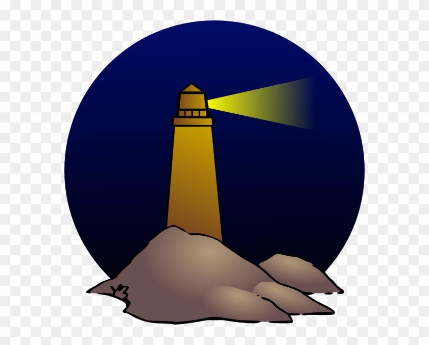 Svg Free Library Clip Art At Clker Com Vector Online - Lighthouse At Night Png Transparent Png #1370714