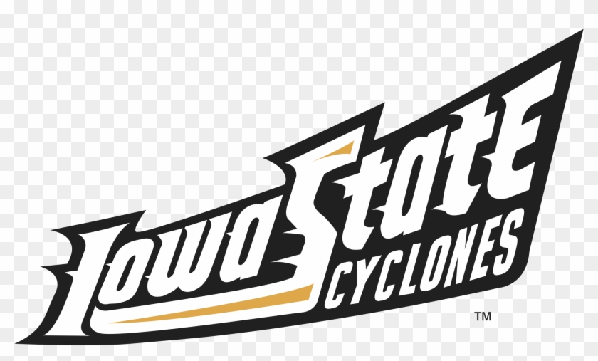 Iowa State Cyclones Logo Png Transparent - Isu Cyclones Black And White Clipart #1370749
