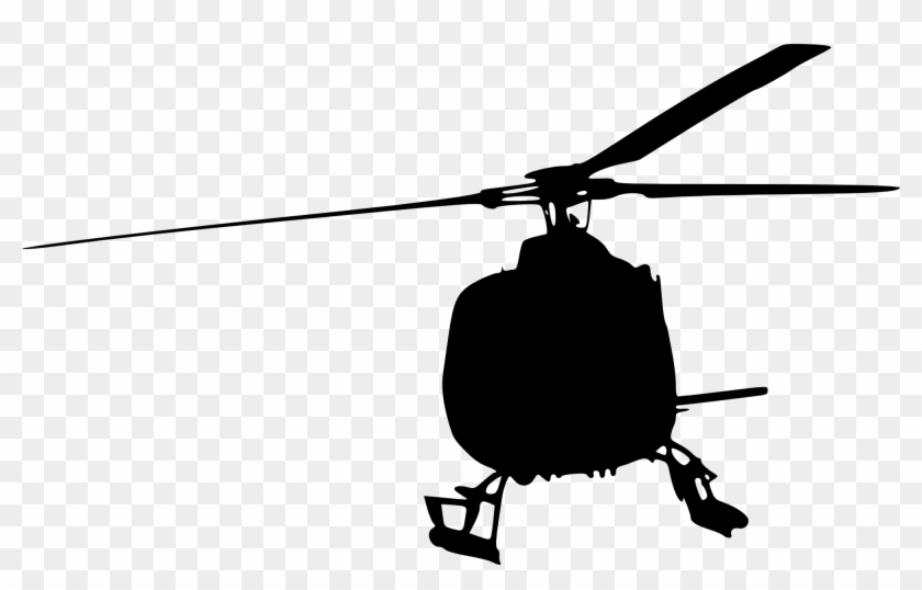 Helicopter Silhouette Clip Art - Png Download