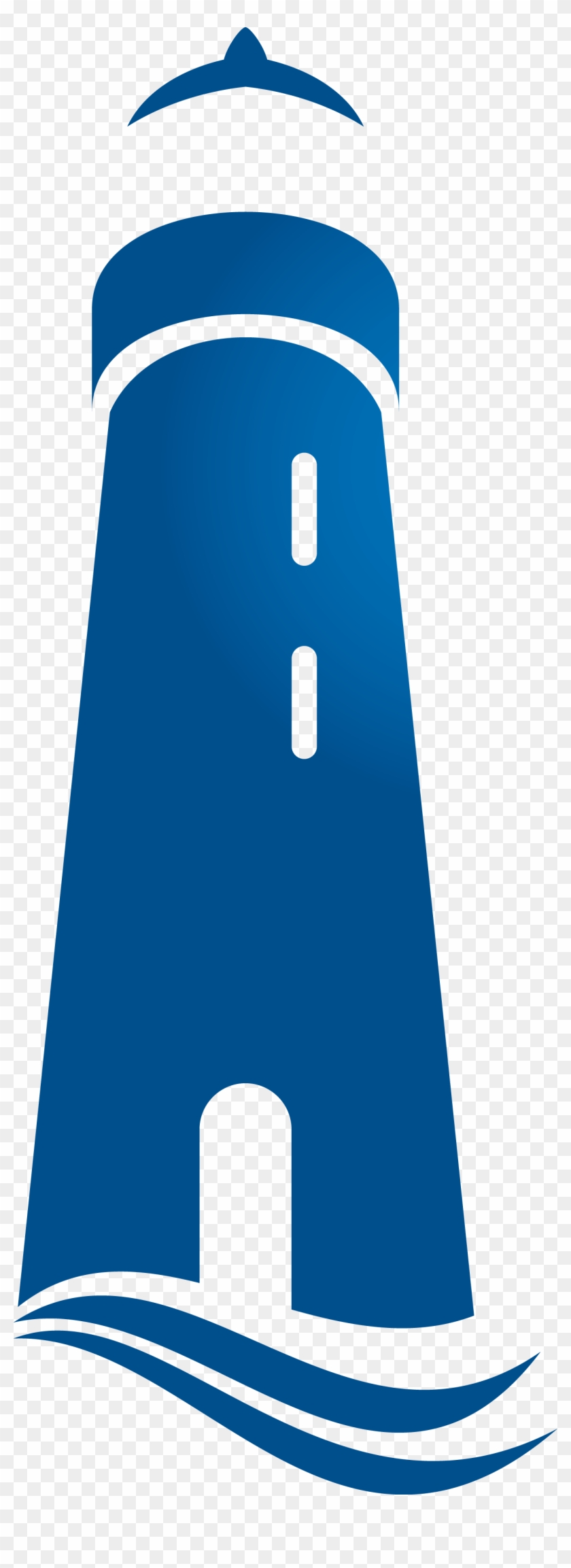 Lighthouse Radio - Red And Blue Lighthouse Clip Art - Png Download