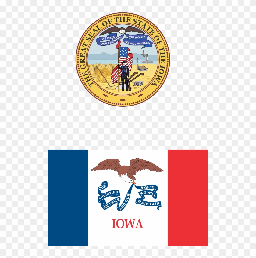 Iowa State Vector - Iowa Seal Clipart #1371579