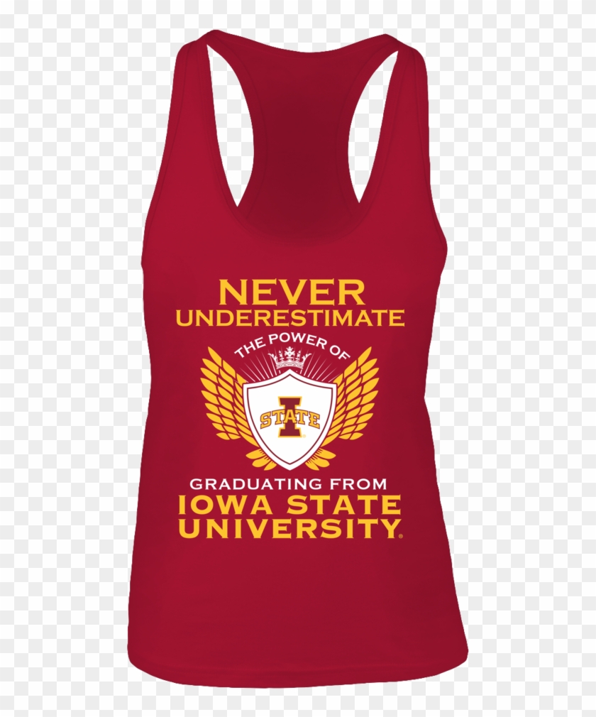Never Underestimate Iowa State Cyclones University - Active Tank Clipart