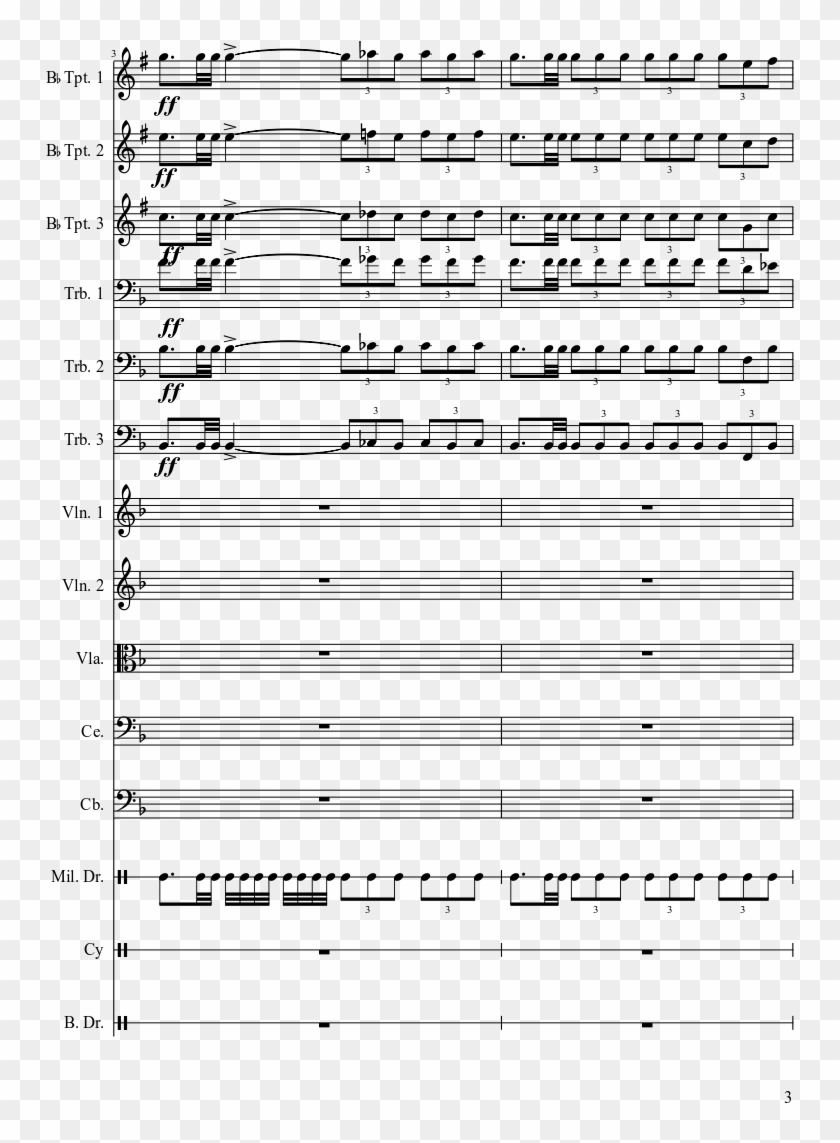 20th Century Fanfare Sheet Music Composed By Alfred - Bubamara Piano Sheet Pdf Clipart #1372169