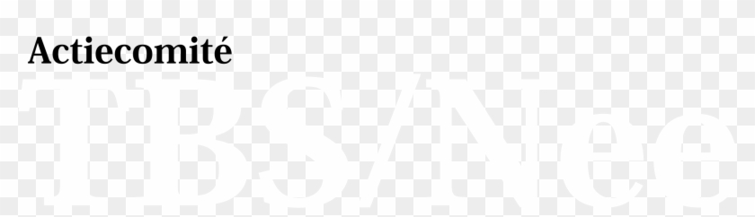 Actiecomite Tbs Nee 01 Logo Black And White - Beige Clipart