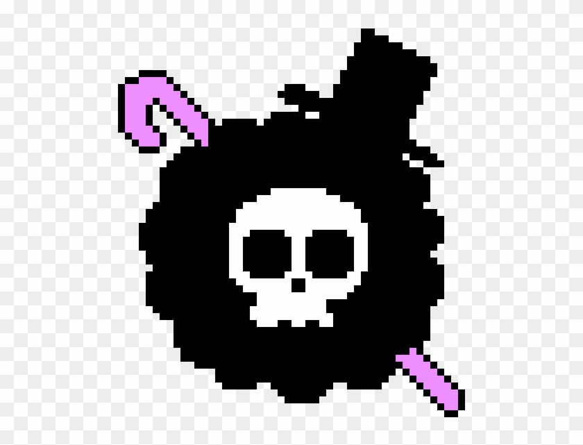 Brook S Jolly Roger Perle A Repasser Modele One Piece Clipart Pikpng
