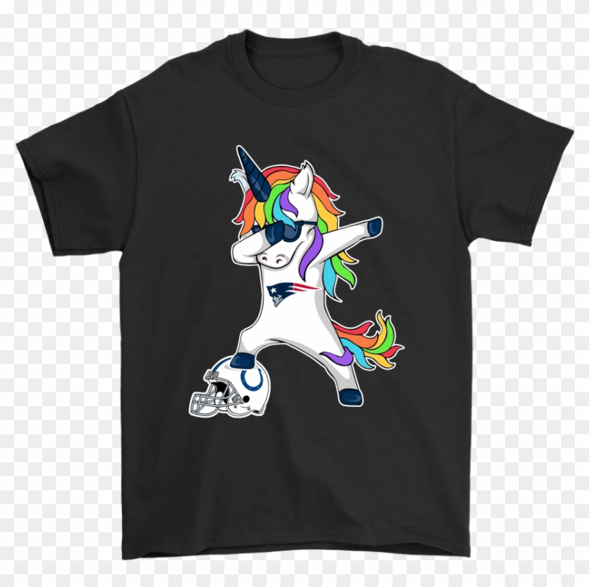 Football Dabbing Unicorn Steps On Helmet New England - Harry Potter My Patronus Is A Unicorn Clipart