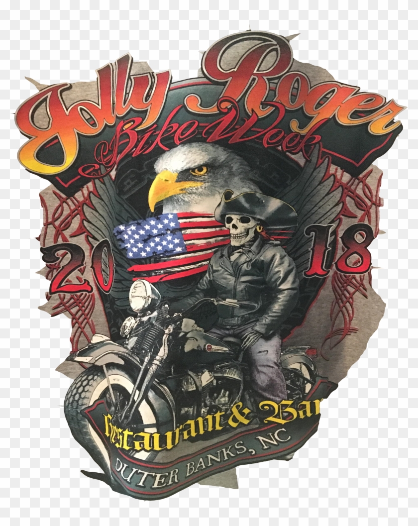 Bike Week T Shirt Jolly Roger Official - Dragon Clipart