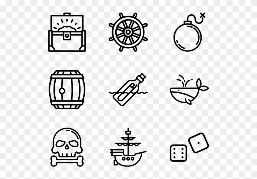 Pirate Collection - Wedding Icons Clipart #1372888