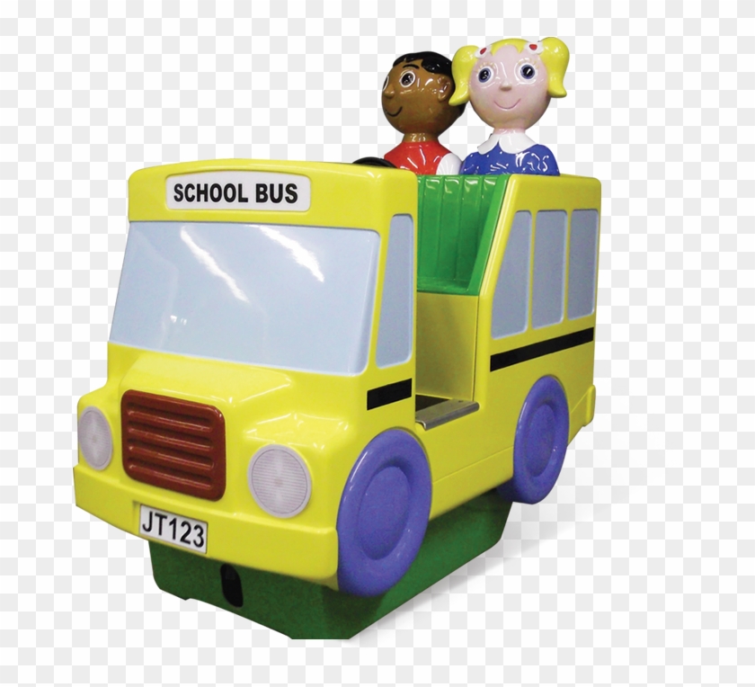 Jolly Town School Bus - Model Car Clipart #1373291