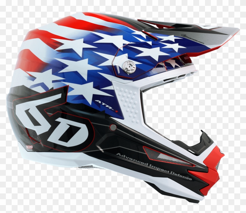 Patriots Helmet Png - 6d American Flag Helmet Clipart #1373465