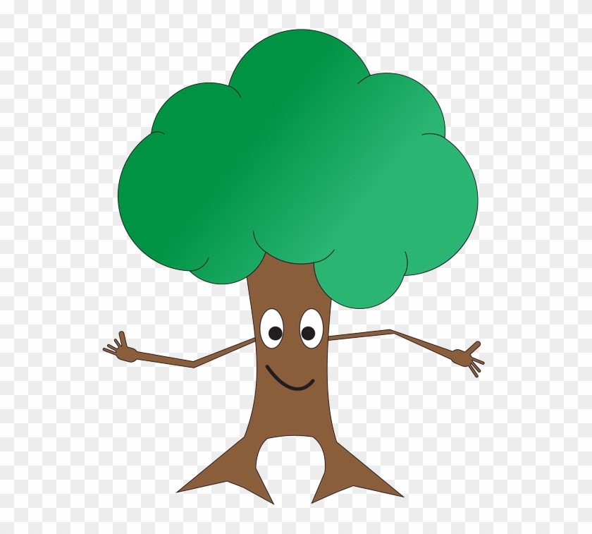 Shrub Bushes Clipart Tall Tree - Apple Tree No Apples Clip Art - Png Download