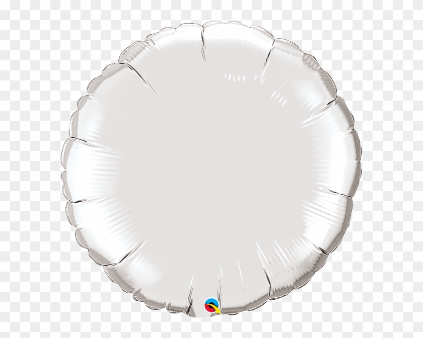 Q36silvercirclefoil - Plate Clipart #1374362