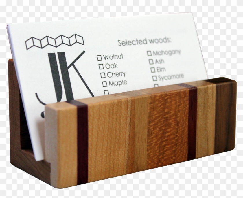 Wood Business Card Holder Clipart