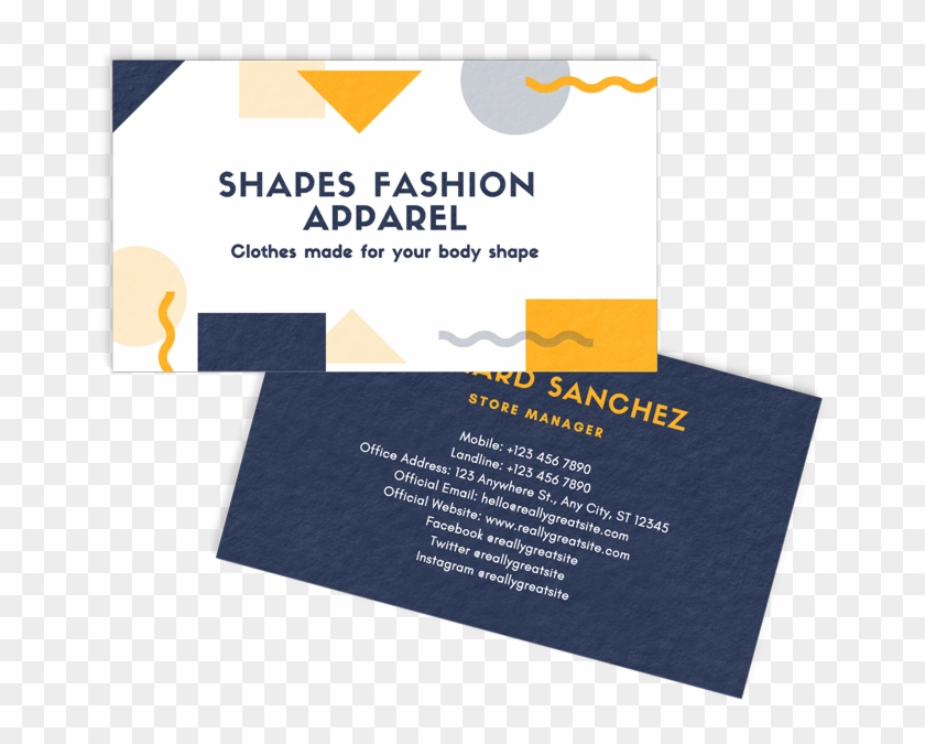 Business Card Printing - Construction Paper Clipart #1374551