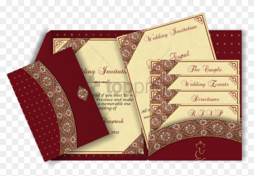Free Png Wedding Invitation Border Designs Red Png - Shadi Card Hd Png Clipart