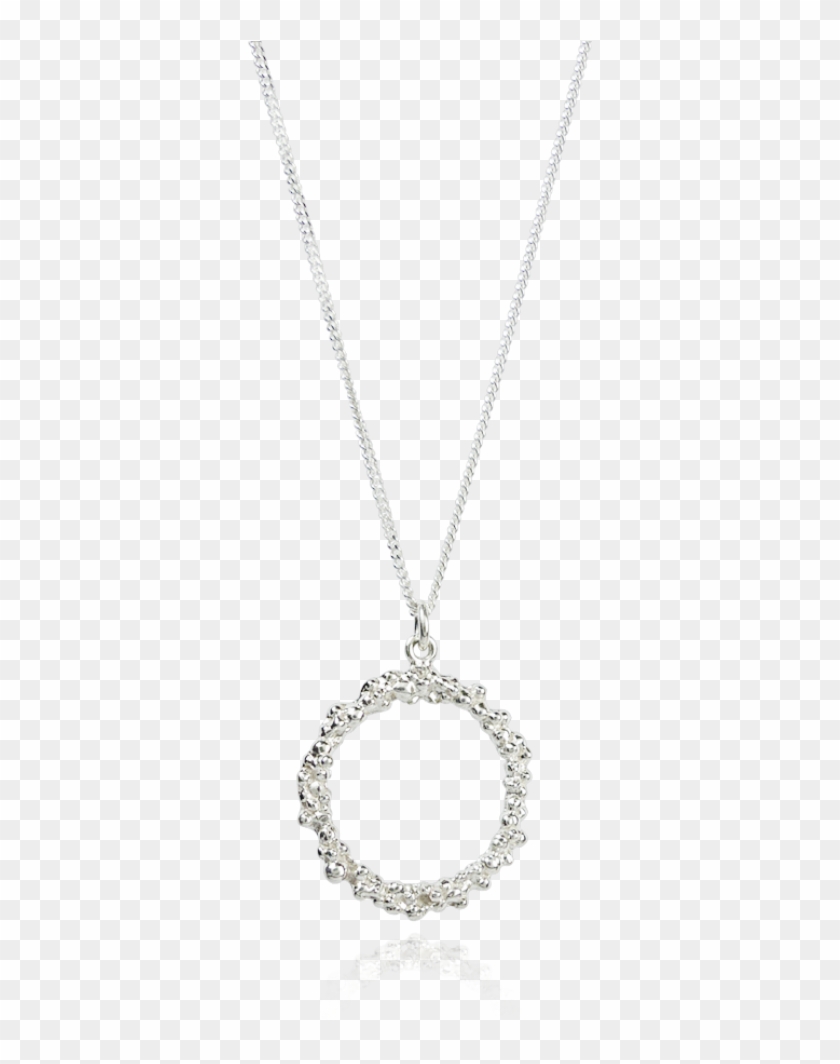 Silver Circle Pendant - Locket Clipart #1375143