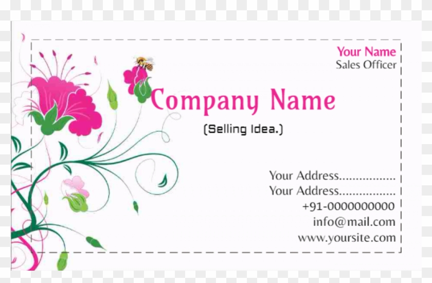 P1306-900x900 - Flowers Business Visiting Card Design Clipart #1375201