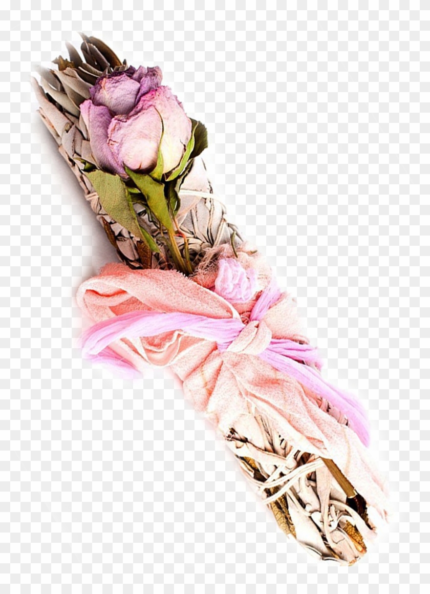 Image Of Aphrodite Rose Infused Mugwort Smudge Stick Clipart