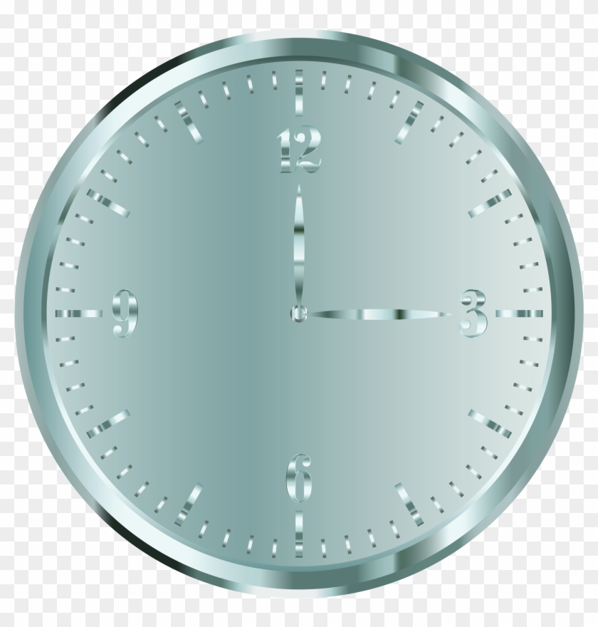 This Free Icons Png Design Of Silver Clock Clipart #1375609