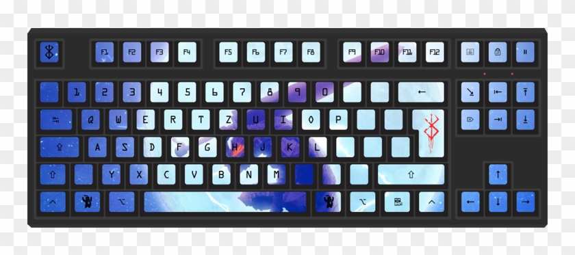 Guts By Chl 88-key Iso Custom Mechanical Keyboard - Wasd Keyboard Gray Clipart