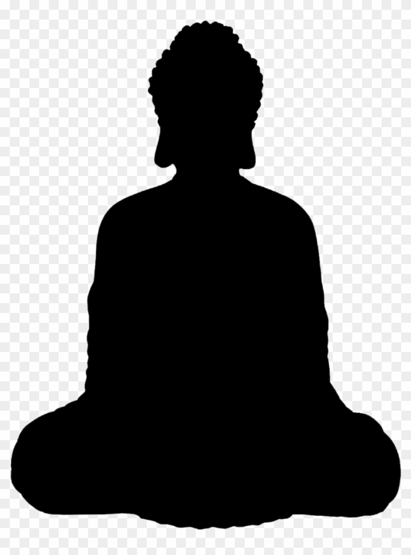 Buddha Silhouette - Silhouette Clipart