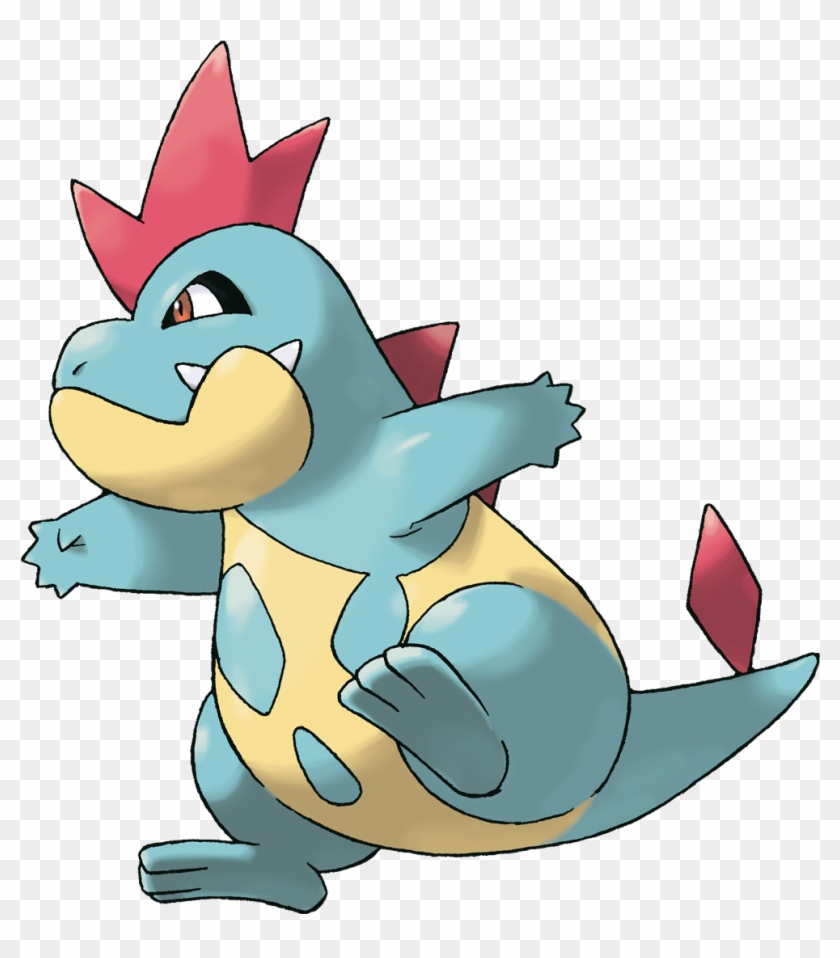 View Underbite-caveman , - Pokemon Totodile Evolution Clipart #1375959