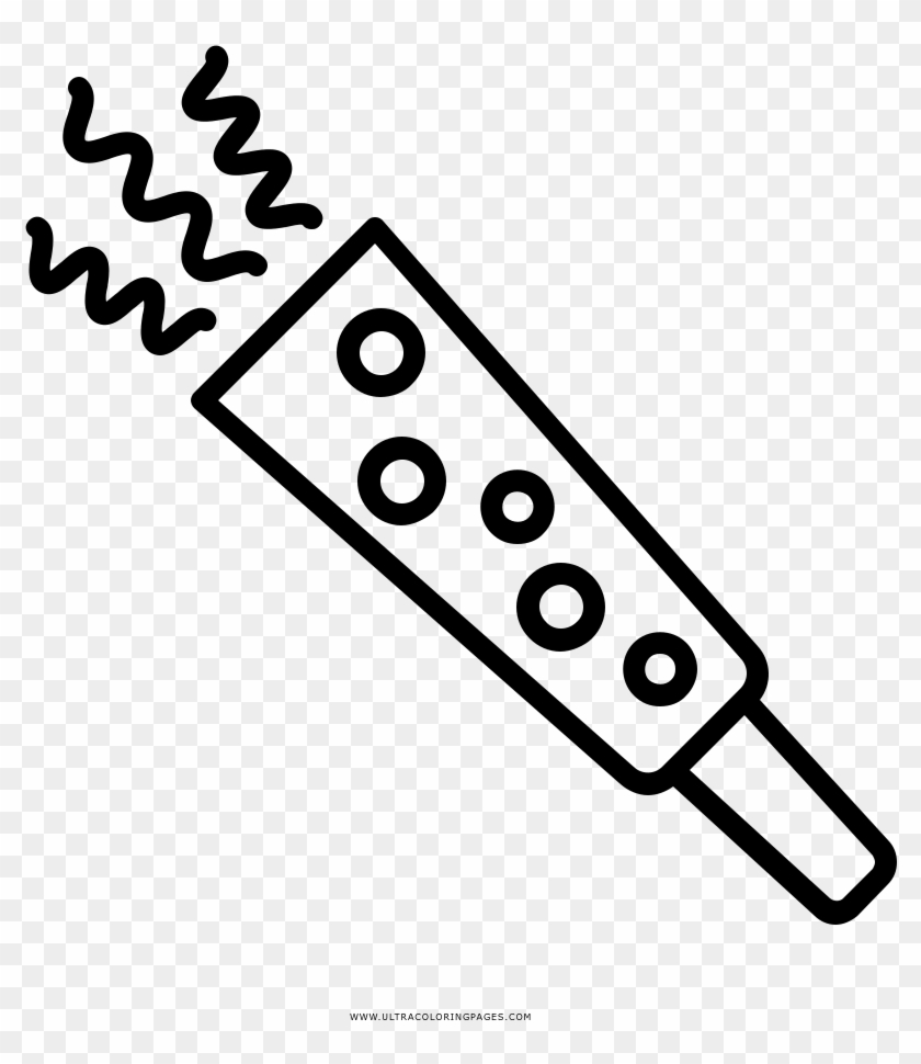 Party Blower Coloring Page - Party Horn Clipart #1376107