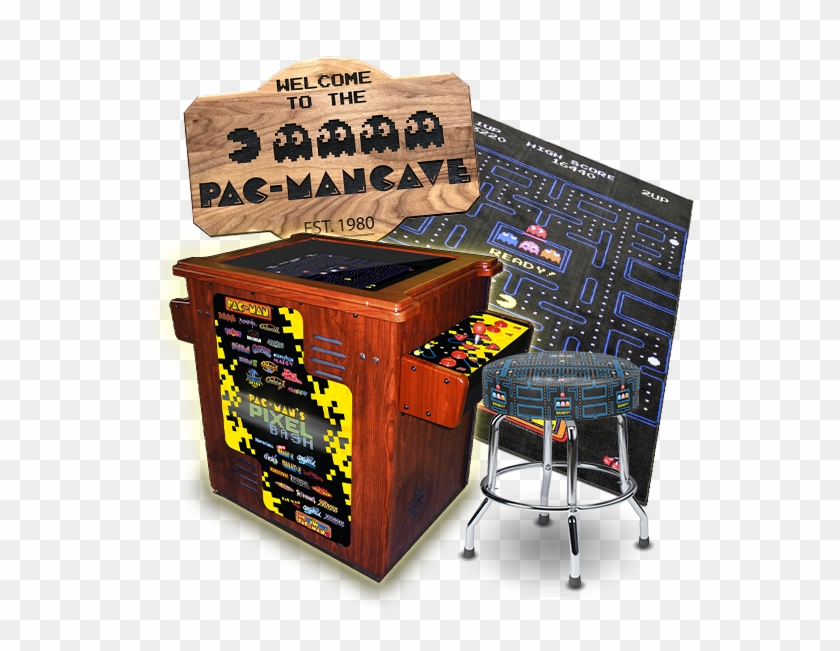 Pixel Bash Cocktail Arcade Machine, A 3' X 5' Pac Man® - Pac Man Pixel Bash Clipart #1376542
