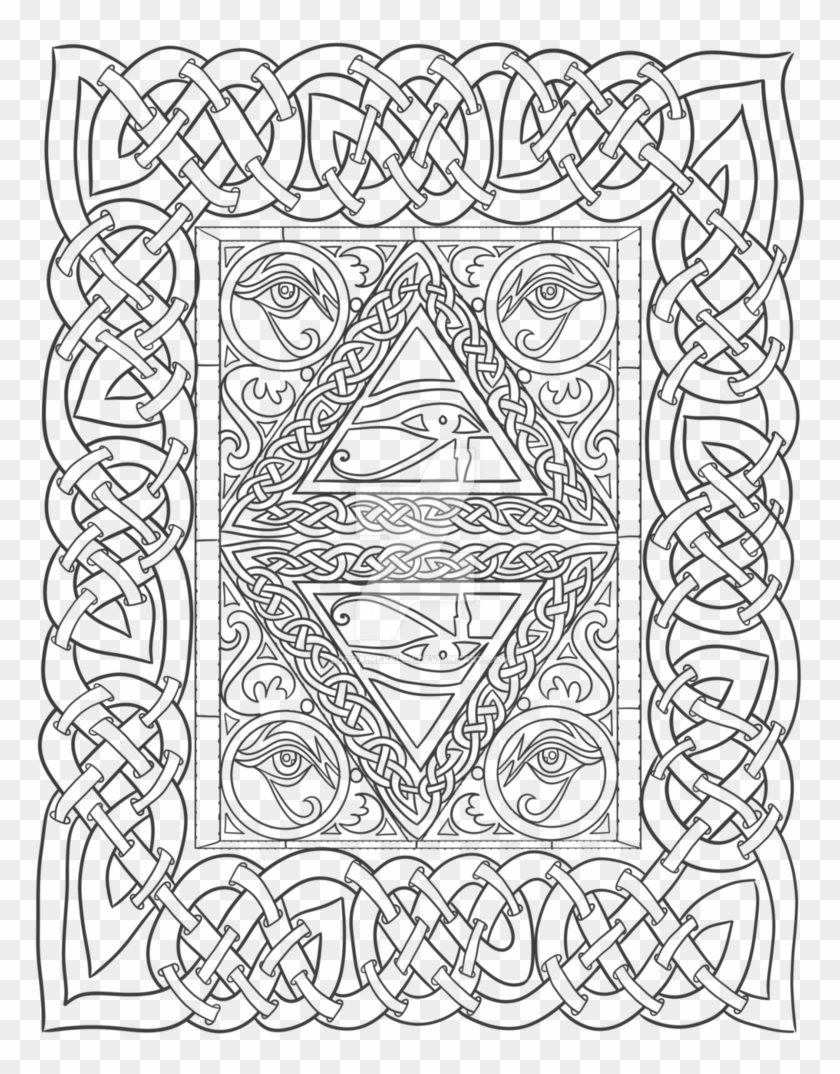 Eye Of Horus Adult Coloring Page By Lorrainekelly Clipart