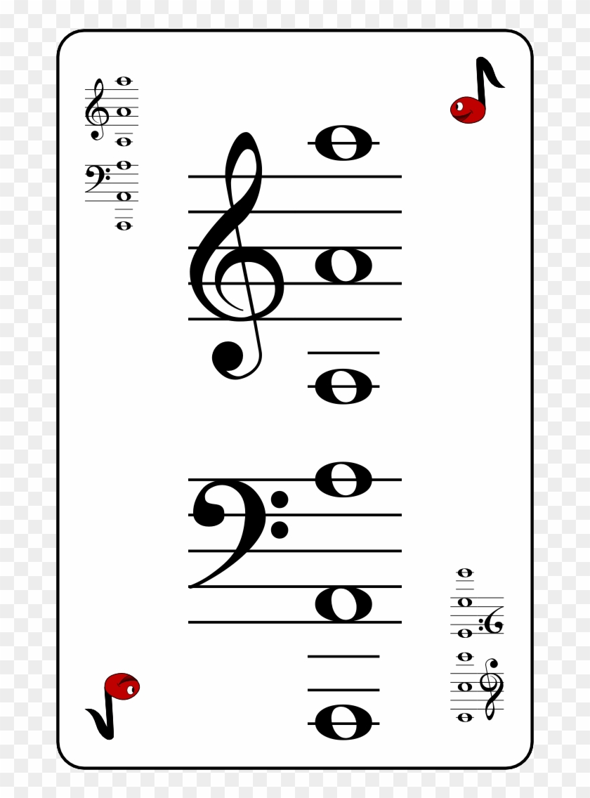 Name A Note Is A Fun Music Card Game Using All The - Treble Clef Clipart #1378631