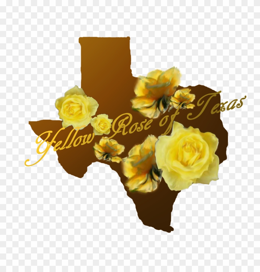 Texas And Roses - Yellow Rose Of Texas Sign Clipart