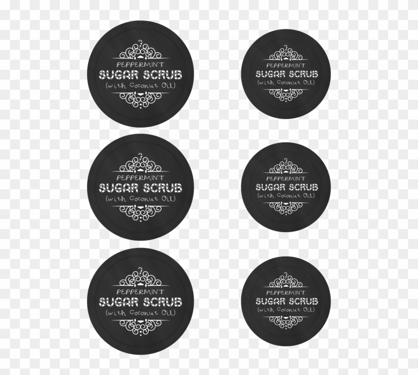Mason Jar Labels For Peppermint Sugar Scrub - Sugar Scrub Mason Jar Label Clipart #1379036