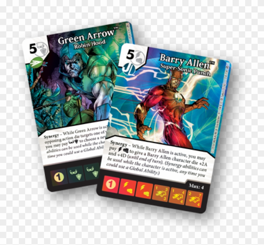 Inserted Randomly Into Gravity Feeds, The Foil Packs - Dice Masters Green Arrow And The Flash Card List Clipart