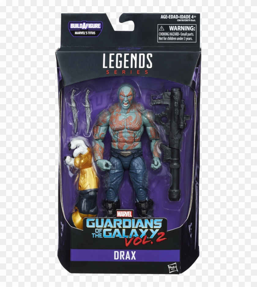 2 Legends Series 6 Inch Figure Assortment Drax In Pkg - Marvel Legends Drax Vol 2 Clipart #1379506