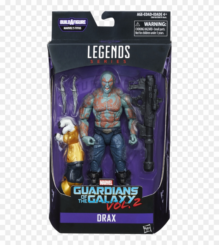 2 Legends Series 6 Inch Figure Assortment Drax In Pkg - Marvel Legends Drax Vol 2 Clipart #1379506