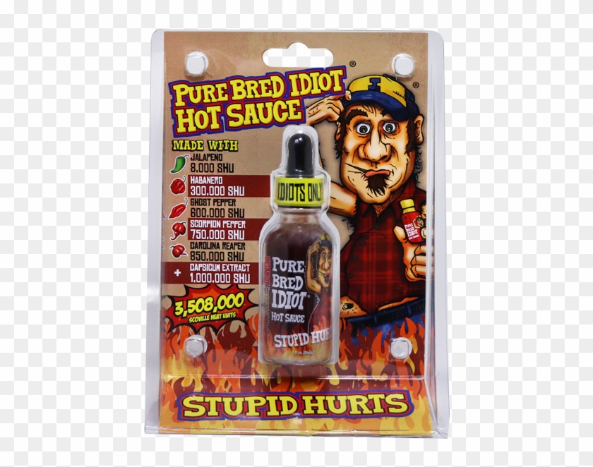 Purebred Idiot Hot Sauce Available At Pepper Explosion - Ass Kickin' Pure Bred Idiot Hot Sauce Clipart #1379790