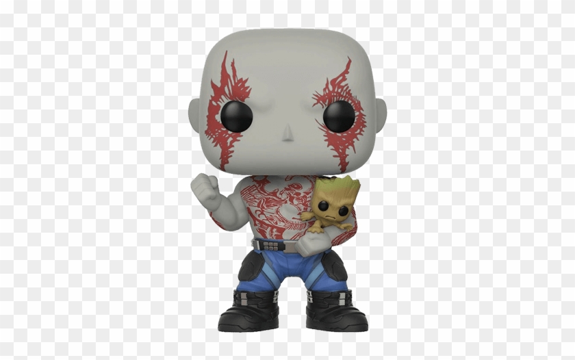 Funko Pop Guardians Of The Galaxy 2 Drax With Groot - Funko Pop Drax With Groot Clipart