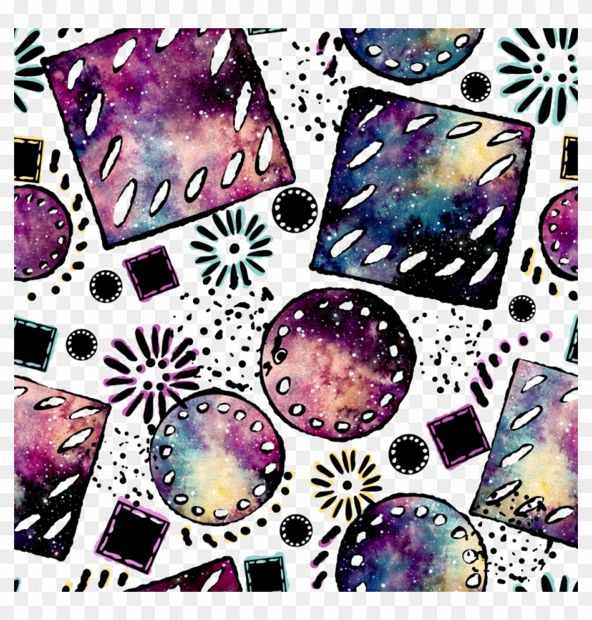 Hand Drawn Gradient Starry Sky Geometry Png Background Clipart #1380149