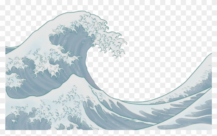 Collection Free Drawing Beach Wave Download On - Japanese Wave Art Clipart