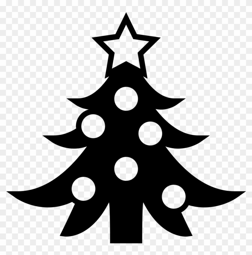 Emojione Bw 1f384 - Christmas Tree Clipart #1381294