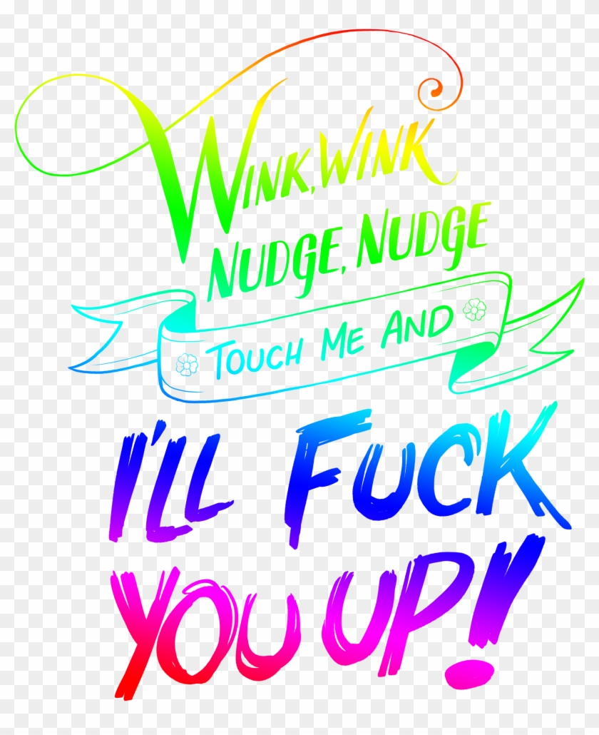 *wink Wink* Hand Mirror - Calligraphy Clipart